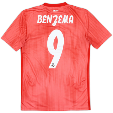 2018-19 Real Madrid Third Shirt Benzema #9 - 8/10 - (XS)