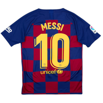 2019-20 Barcelona Home Shirt Messi #10 - 7/10 - (XL.Boys)