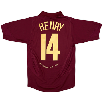 2005-06 Arsenal Home Shirt Henry #14 - 6/10 - (S)
