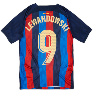 Camiseta de local del Barcelona 2022-23 Lewandowski #9 - 8/10 - (XS)