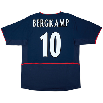 2002-04 Arsenal Away Shirt Bergkamp #10 - 8/10 - (L)