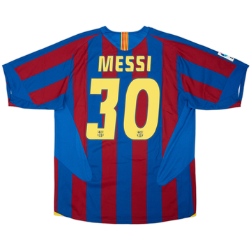2005-06 Barcelona Home Shirt Messi #30 - 8/10 - (L)