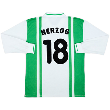 1996-97 Werder Bremen Home L/S Shirt Herzog #18 - 6/10 - (XS)