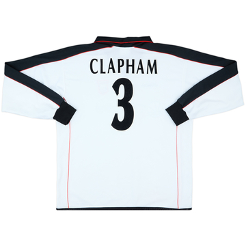 2001-02 Ipswich Match Issue UEFA Cup Away L/S Shirt Clapham #3