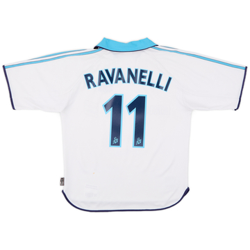 1999-00 Olympique Marseille Home Shirt Ravanelli #11 - 6/10 - (S)