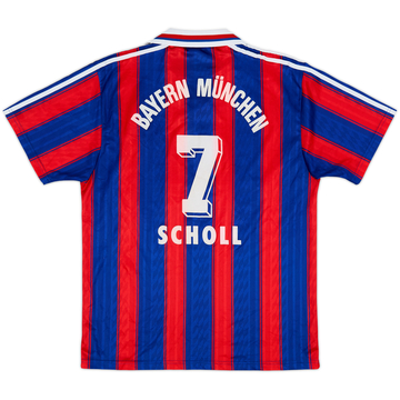 1995-97 Bayern Munich Home Shirt Scholl #7 - 6/10 - (M)