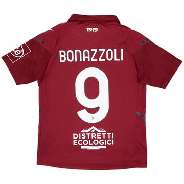 2021-22 Salernitana Match Issue Home Shirt Bonazzoli #9