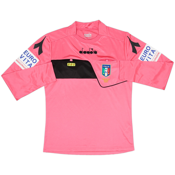 2018-19 Italy Diadora Referee L/S Shirt - 7/10 - (S)