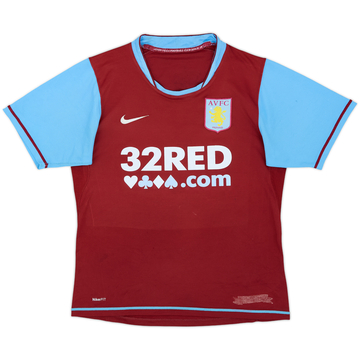 2007-08 Aston Villa Home Shirt - 6/10 - (S)