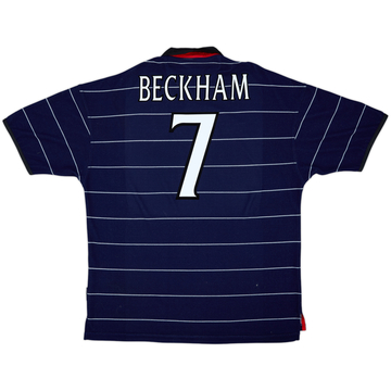 1999-00 Manchester United Away Shirt Beckham #7 - 6/10 - (XL)