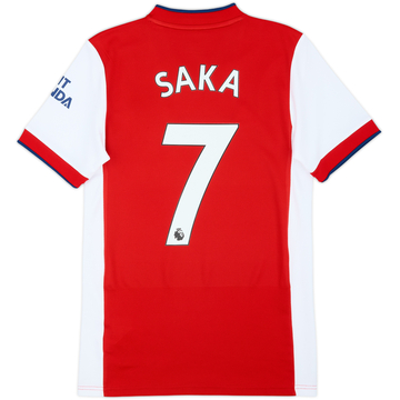 2021-22 Arsenal Home Shirt Saka #7 - 9/10 - (XS)