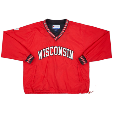 1990s Wisconsin Badgers Champion Pullover Rain Jacket - 8/10 - (L)