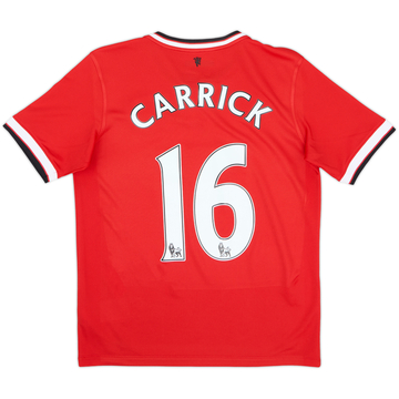 2014-15 Manchester United Home Shirt Carrick #16 - 7/10 - (13-15 Years)