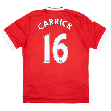 2015-16 Manchester United Home Shirt Carrick #16 - 6/10 - (M)