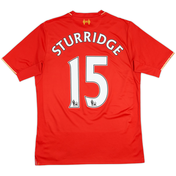 2015-16 Liverpool Home Shirt Sturridge #15 - 5/10 - (15-16 Years)