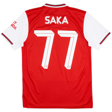 2019-20 Arsenal Home Shirt Saka #77 - 6/10 - (S)