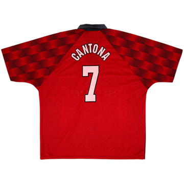 1996-98 Manchester United Home Shirt Cantona #7 - 7/10 - (XXL)