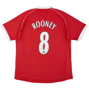 2006-07 Manchester United Home Shirt Rooney #8 - 5/10 - (L)