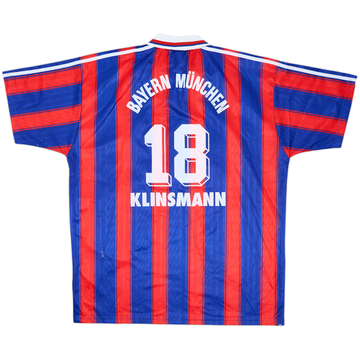 1995-97 Bayern Munich Home Shirt Klinsmann #18 - 8/10 - (XXL)