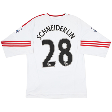 2015-16 Manchester United Away L/S Shirt Schneiderlin #28 - 7/10 - (L)