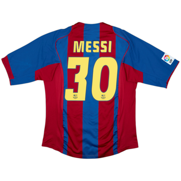 2004-05 Barcelona Home Shirt Messi #30 - 6/10 - (L)