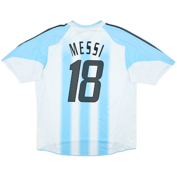 2004-05 Argentina Home Shirt Messi #18 - 8/10 - (XL)