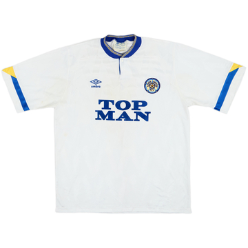 1990-91 Leeds United Home Shirt - 8/10 - (XL)