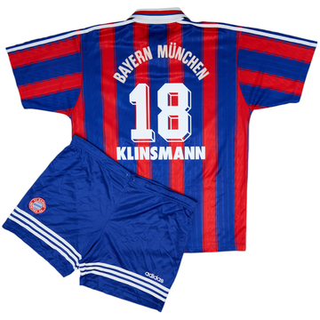 1995-97 Bayern Munich Home Shirt and Shorts Klinsmann #18 - 5/10 - (M)