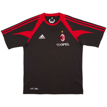 2004-05 AC Milan adidas Cotton Tee - 9/10 - (M)