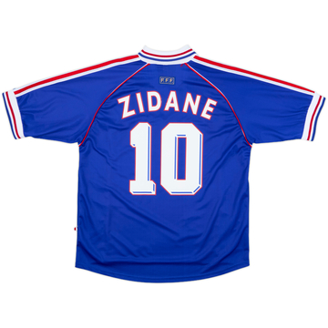 1998-00 France Home Shirt Zidane #10 - 8/10 - (L)