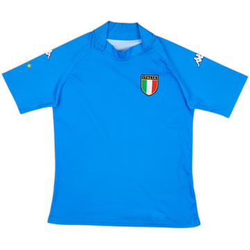 2002 Italy Kappa Training Shirt - 9/10 - (XL.Boys)