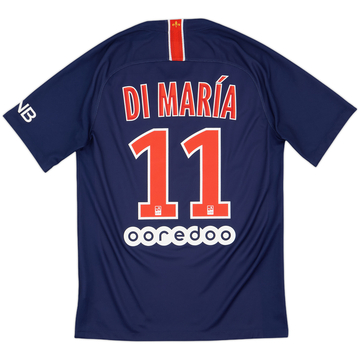 2018-19 Paris Saint-Germain Home Shirt DiMaria #11 - 9/10 - (S)