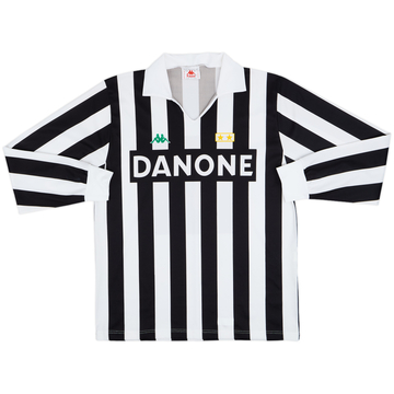 1992-94 Juventus Basic Home L/S Shirt - 9/10 - (XL)
