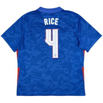 2020-21 England Away Shirt Rice #4 - 8/10 - (XL)