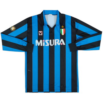 1988-89 Inter Milan Home L/S Shirt - 8/10 - (L)