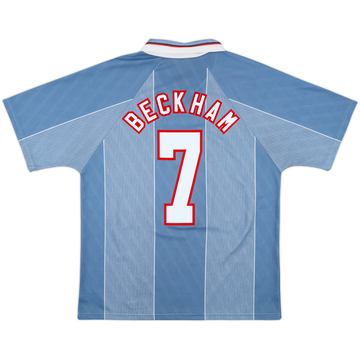 1996-97 England Away Shirt Beckham #7 - 9/10 - (L)