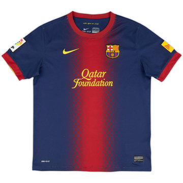 2012-13 Barcelona Home Shirt - 8/10 - (L.Boys)