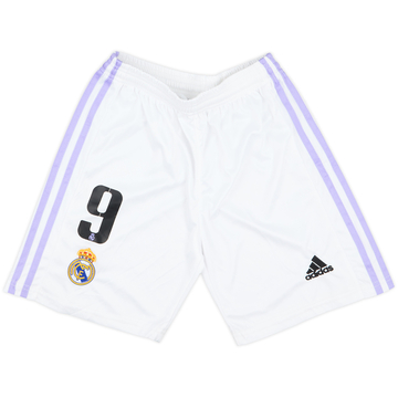 2022-23 Real Madrid Home Shorts #9 - 10/10 - (S)