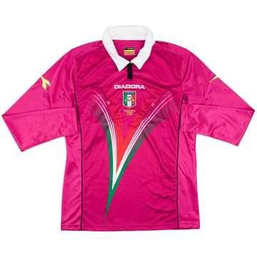 2011-12 Italy Diadora Referee L/S Shirt - 9/10 - (M)
