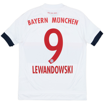 2015-16 Bayern Munich Away Shirt Lewandowski #9 - 10/10 - (L.Boys)