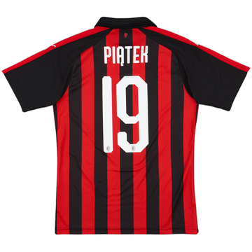 2018-19 AC Milan Home Shirt Piatek #19 - 8/10 - (S)