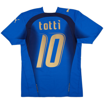 2006 Italy Home Shirt Totti #10 - 6/10 - (XS)