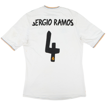 2013-14 Real Madrid Home Shirt Sergio Ramos #4 - 5/10 - (M)