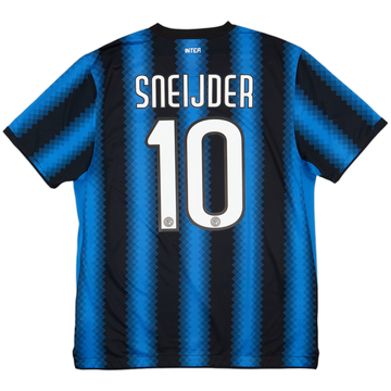 2010-11 Inter Milan Home Shirt Sneijder #10 - 7/10 - (L)