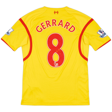 2014-15 Liverpool Away Shirt Gerrard #8 - 5/10 - (M)