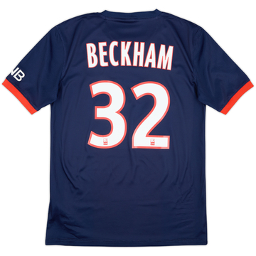 2013-14 Paris Saint-Germain Home Shirt Beckham #32 - 10/10 - (S)