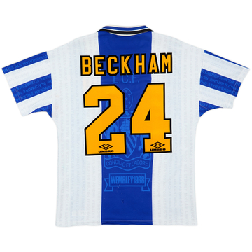1994-96 Manchester United Third Shirt Beckham #24 - 7/10 - (M)