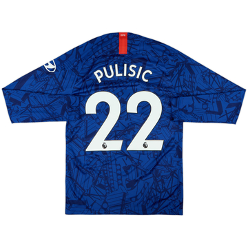 2019-20 Chelsea Home L/S Shirt Pulisic #22 - 9/10 - (S)