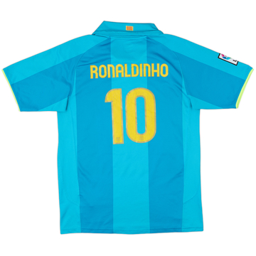 2007-09 Barcelona Away Shirt Ronaldinho #10 - 6/10 - (S)