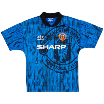 1992-93 Manchester United Away Shirt - 7/10 - (L.Boys)